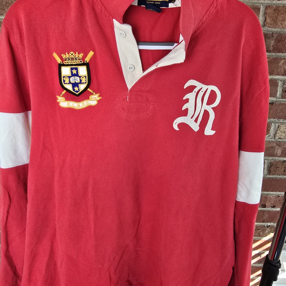 Rugby Ralph Lauren Red Long Sleeve Shirt